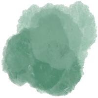 Hand painted watercolor texture in sage green watercolor abstract shape vector