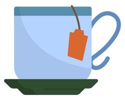 Coffee mug flat icon isolated on white background. vector