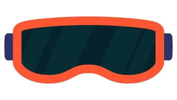 Ski goggles winter icon isolated on white background. vector