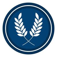Wheat flat icon isolated on white background. vector