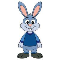 Charming Bunny Illustration, Cute and Playful Design vector