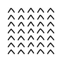 Hand drawn abstract triangle arrows repeat print. Modern irregular geometric pattern vector