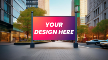 Transform Your Ideas with a Realistic Billboard Mockup psd