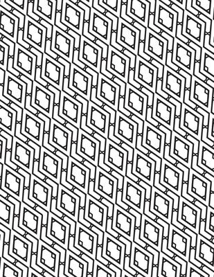 Romb Geometric Pattern Black And White