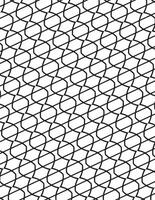 Simple Waves Geometric Pattern Black And White vector