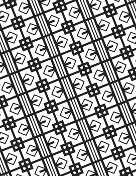 Abstract Decorative Background Geometric Pattern Black And White vector