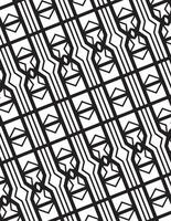 Geometric Pattern Black And White vector