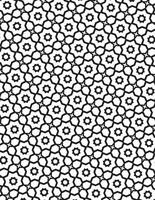 Decorative Geometric Pattern Black And White vector