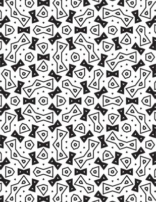 Confetti Geometric Pattern Black And White