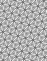 Radiant Line Coloring Artwork Geometric Pattern Black And White vector