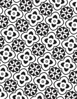 Intricate Geometric Pattern Black And White vector
