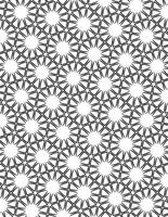Sun Burst Geometric Pattern Black And White vector