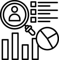 Analytics Line Icon vector