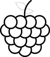 Grape Line Icon vector