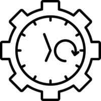 Optimization Line Icon vector