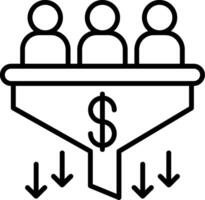 Pipeline Line Icon vector