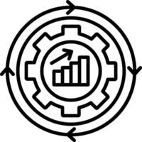 Continuous Improvement Line Icon vector