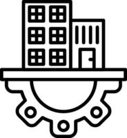 Infrastructure Line Icon vector