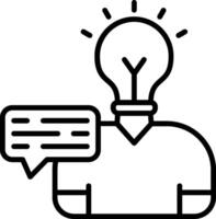 Insight Line Icon vector
