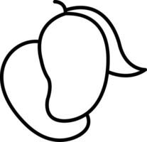 Mango Line Icon vector