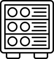 Servers Line Icon vector