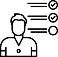 Skill Line Icon vector