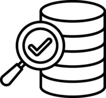 Database Management Line Icon vector