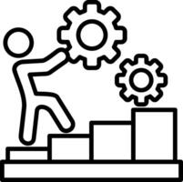 Working Line Icon vector