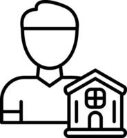 Lender Line Icon vector
