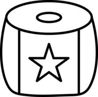 Pouf Line Icon vector