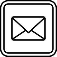 Mail Line Icon vector