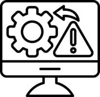 Control Line Icon vector