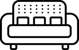 Sofa Line Icon vector