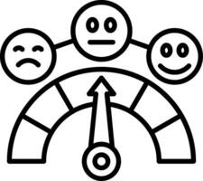 Sentiment Line Icon vector