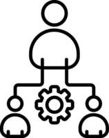 Third Party Line Icon vector