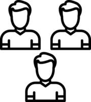 Participant Line Icon vector