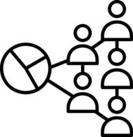 Segmentation Line Icon vector