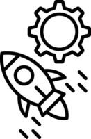 Start Up Line Icon vector