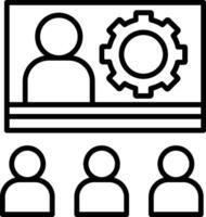 Training Line Icon vector