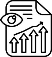 Analytics Line Icon vector