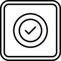 Check Line Icon vector