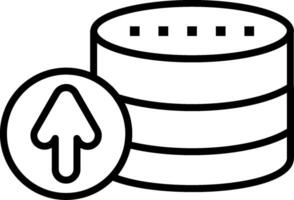 Database Line Icon vector
