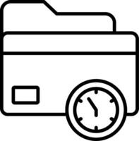 Folder Line Icon vector