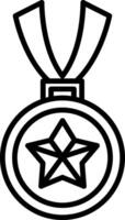 Medal Line Icon vector