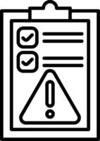 Planning Line Icon vector