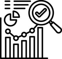 Statistical Line Icon vector