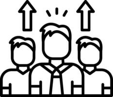 Team Line Icon vector