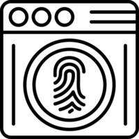 Biometrics Line Icon vector