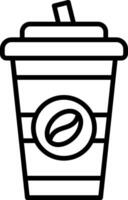 Coffee Cup Line Icon vector