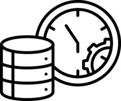Database Management Line Icon vector
